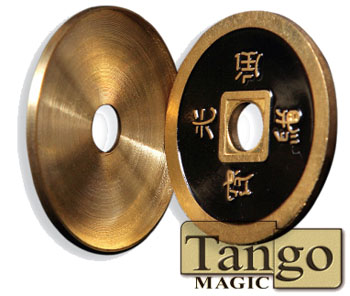Expanded Shell Chinese coin Tango coin magic