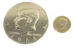 Jumbo Kennedy Half dollar coin trick