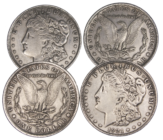 Replica Morgan Dollar Set - coin tricks